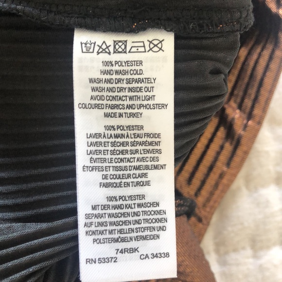 NWT Copper metallic/dressy palazzo pant. Size S - Picture 8 of 8